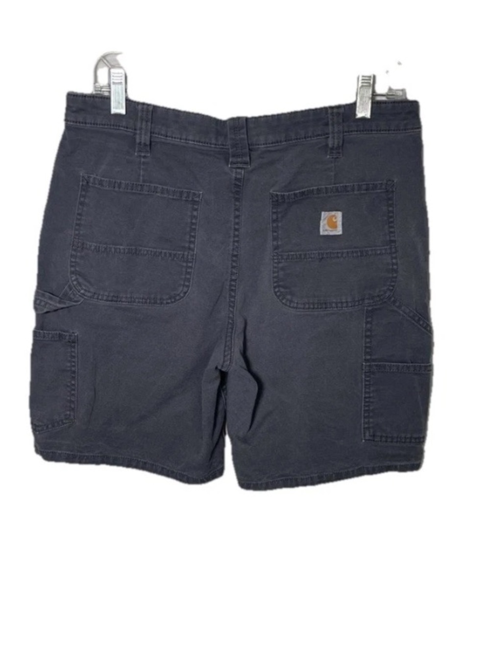 Carhartt Shorts Women's 8 Gray Crawford Original Fit Carpenter Outdoor Workwear